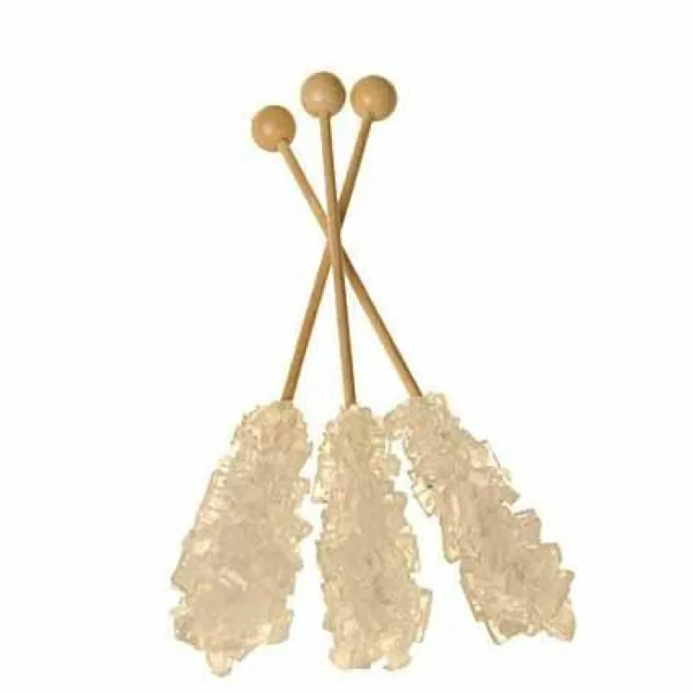 MINI CRISTALLI DI ZUCCHERO IN STICK BIANCO